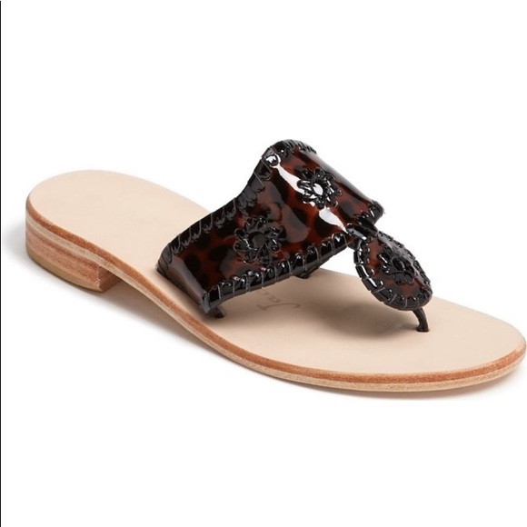Jack Rogers Shoes - Jack Rogers Tortoise Black Label Sandals